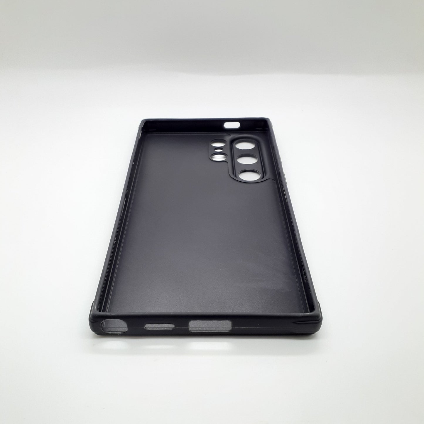 Samsung S24 Ultra Carbon Fiber texture Hard Rubber armour back cover shock-porof case