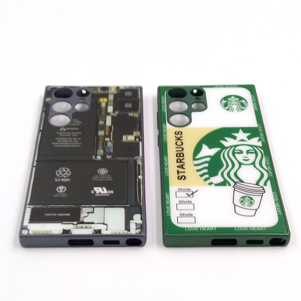 Samsung S22 Ultra pack of 2 Glass Back Covers Stabucks and Circuit Design
