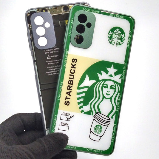 Samsung M52 5G pack of 2 Glass Back Covers Stabucks and Circuit Design