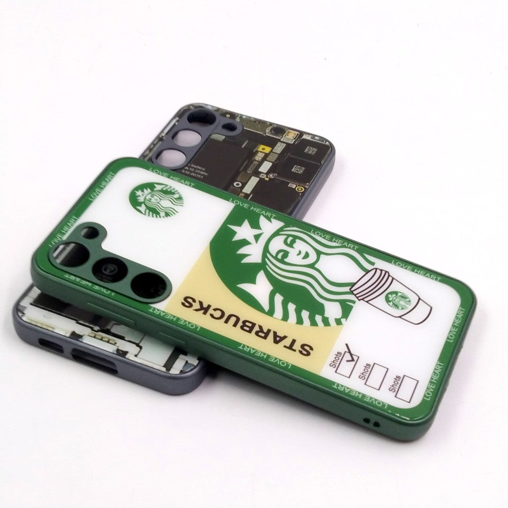 Samsung S23 Plus pack of 2 Glass Back Covers Stabucks and Circuit Design