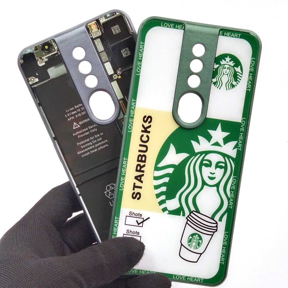 OPPO F11 Pro pack of 2 Glass Back Covers Stabucks and Circuit Design