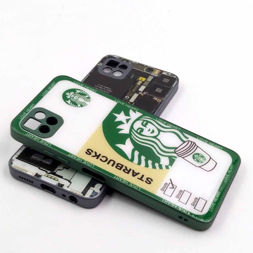 Samsung A22 5G pack of 2 Glass Back Covers Stabucks and Circuit Design