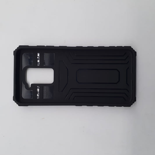 Redmi Note 9 Case, Heavy Duty Shockproof Full-Body Protective Cover with Sliding Camera Lens Protector and Built-in Kickstand for Video Viewing.