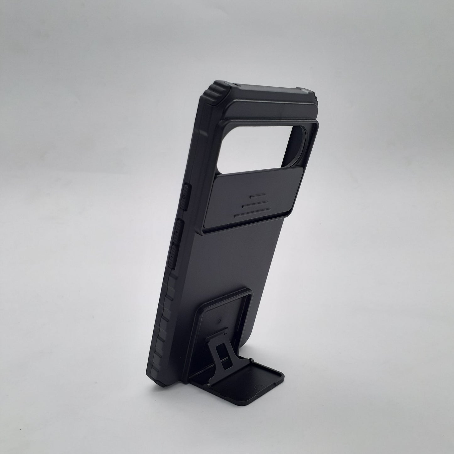 Google Pixel 9 Heavy Duty Shockproof Case with Sliding Camera Lens Protector and Integrated Kickstand for Ultimate Viewing and Protection