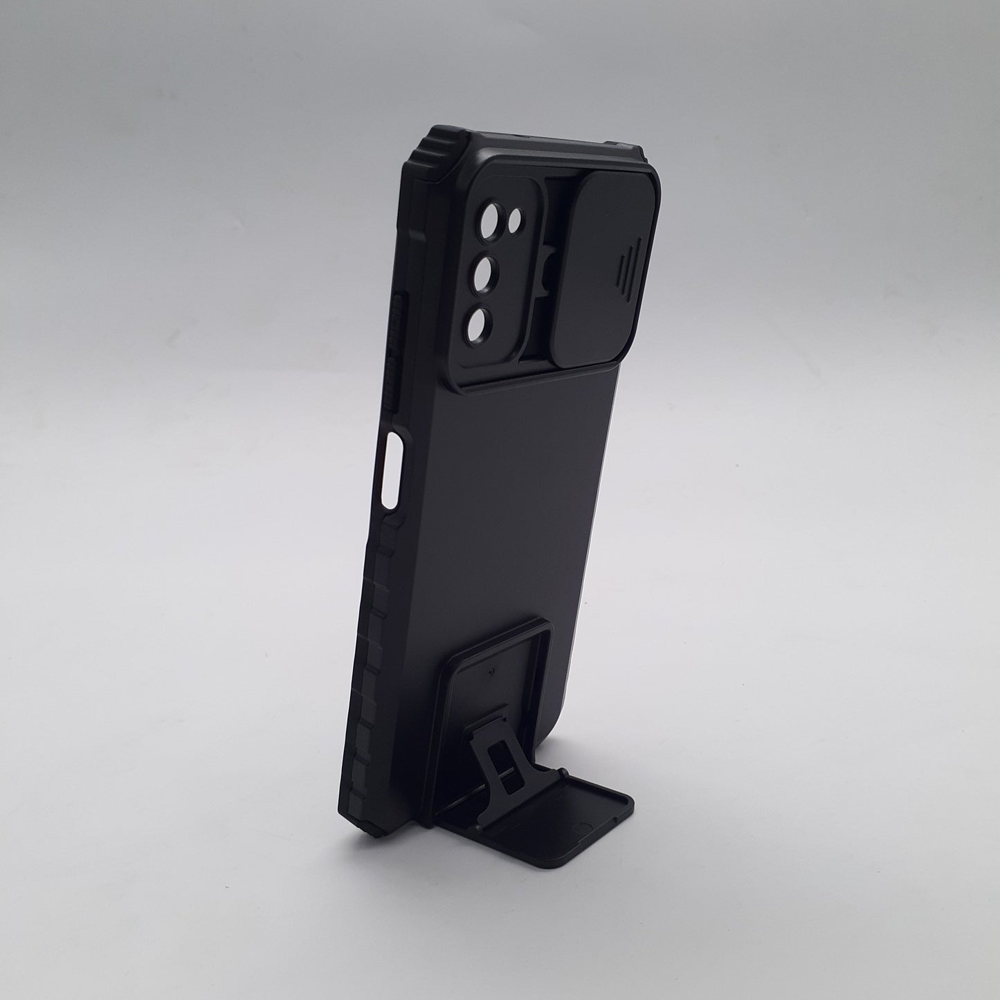 Samsung A03s Heavy Duty Shockproof Case with Sliding Camera Cover and Integrated Kickstand/Built-in Stand