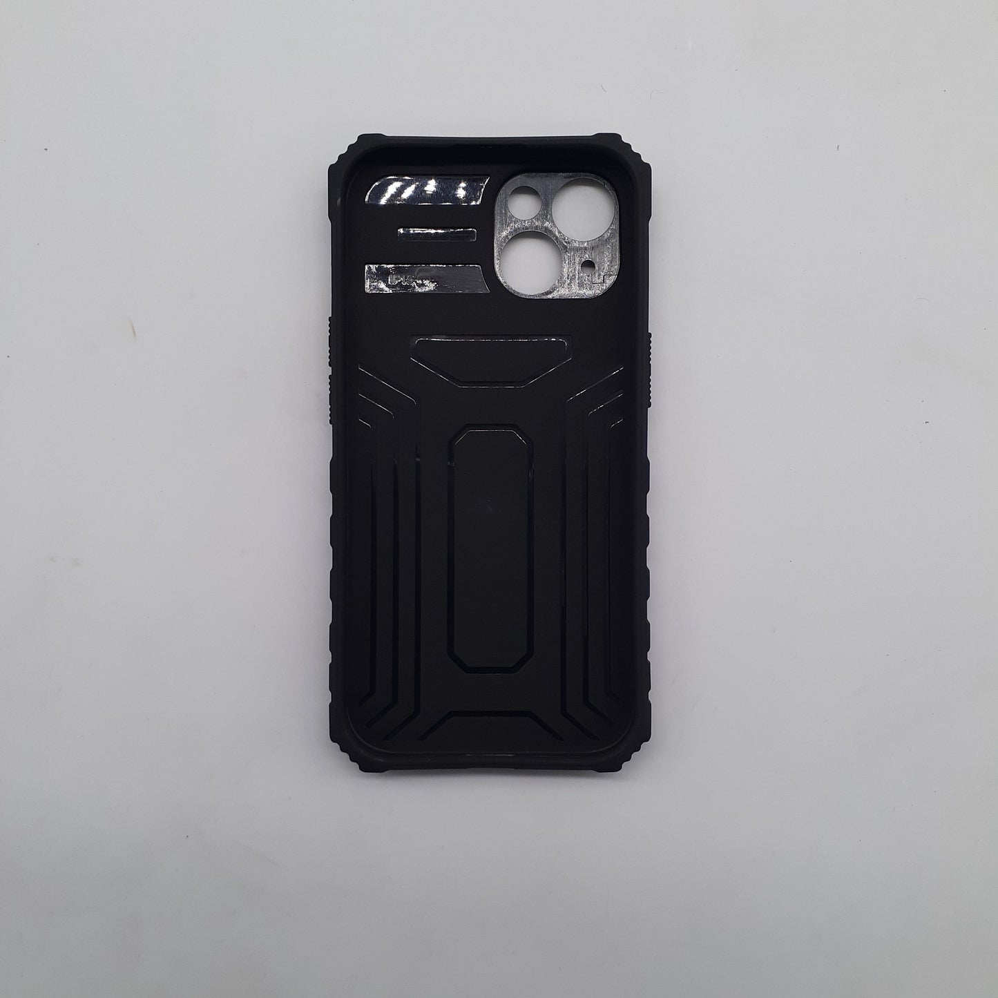 iPhone 15 Heavy Duty Shockproof Case with Slide Camera Cover and Integrated Kickstand for Maximum Protection and Hands-Free Viewing