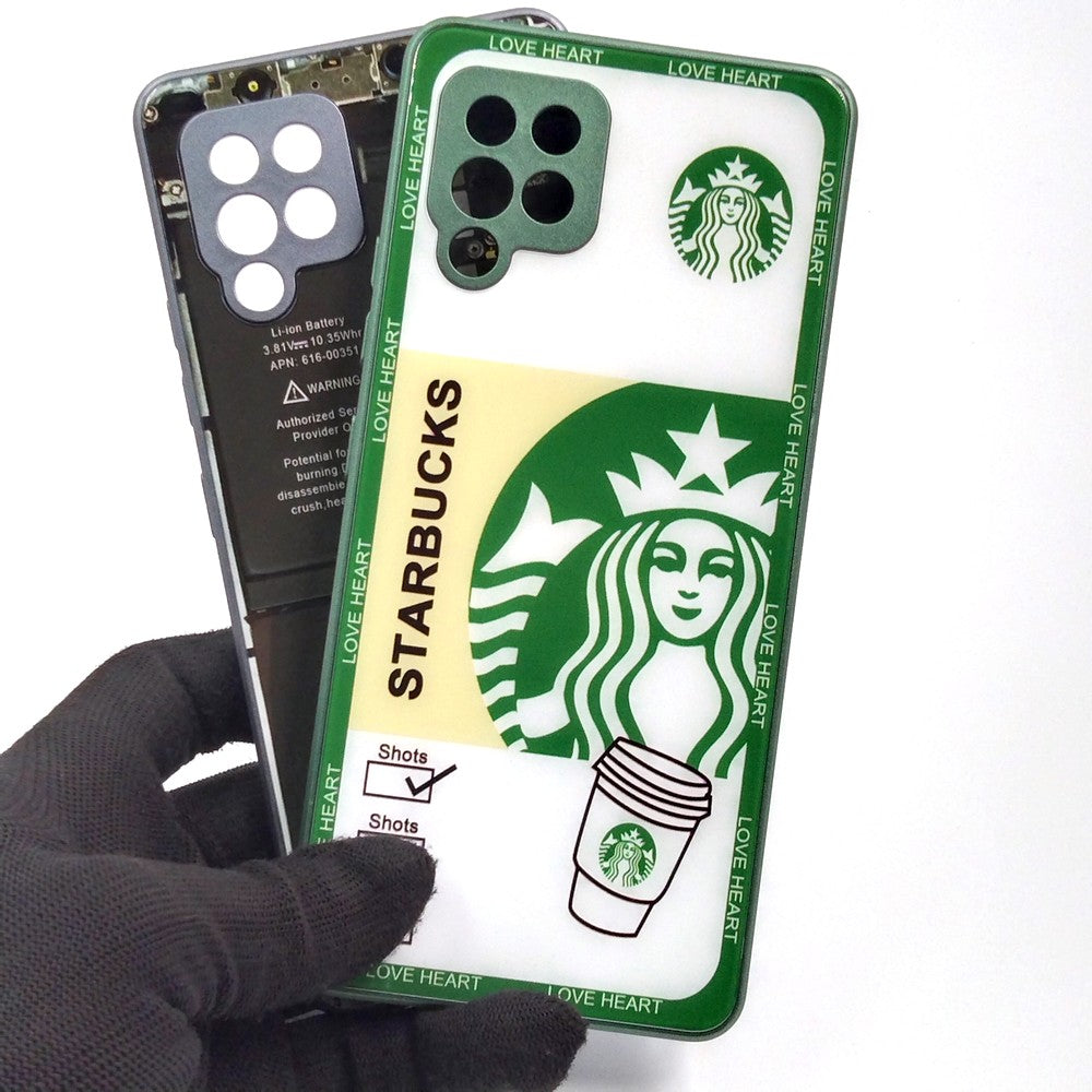 Samsung A42 pack of 2 Glass Back Covers Stabucks and Circuit Design