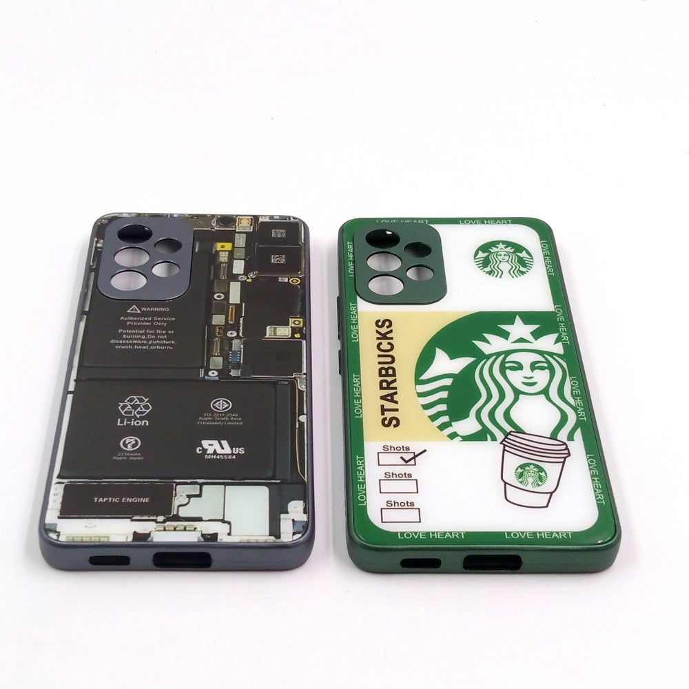Samsung A53 pack of 2 Glass Back Covers Stabucks and Circuit Design