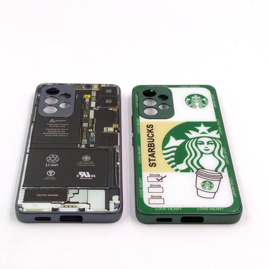 Samsung A53 pack of 2 Glass Back Covers Stabucks and Circuit Design