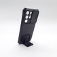 Samsung S21 Ultra Protective Phone Case with Sliding Camera Cover and Integrated Kickstand, Shockproof Bumper, Full Body Armor, Black