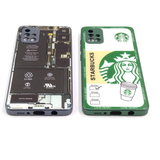 Samsung A71 pack of 2 Glass Back Covers Stabucks and Circuit Design