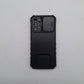 Samsung A32 Military Grade Protective Phone Case with Sliding Camera Cover and Integrated Kickstand/Stand, Shockproof Hybrid Bumper, Anti-Scratch Drop-Proof Protection.