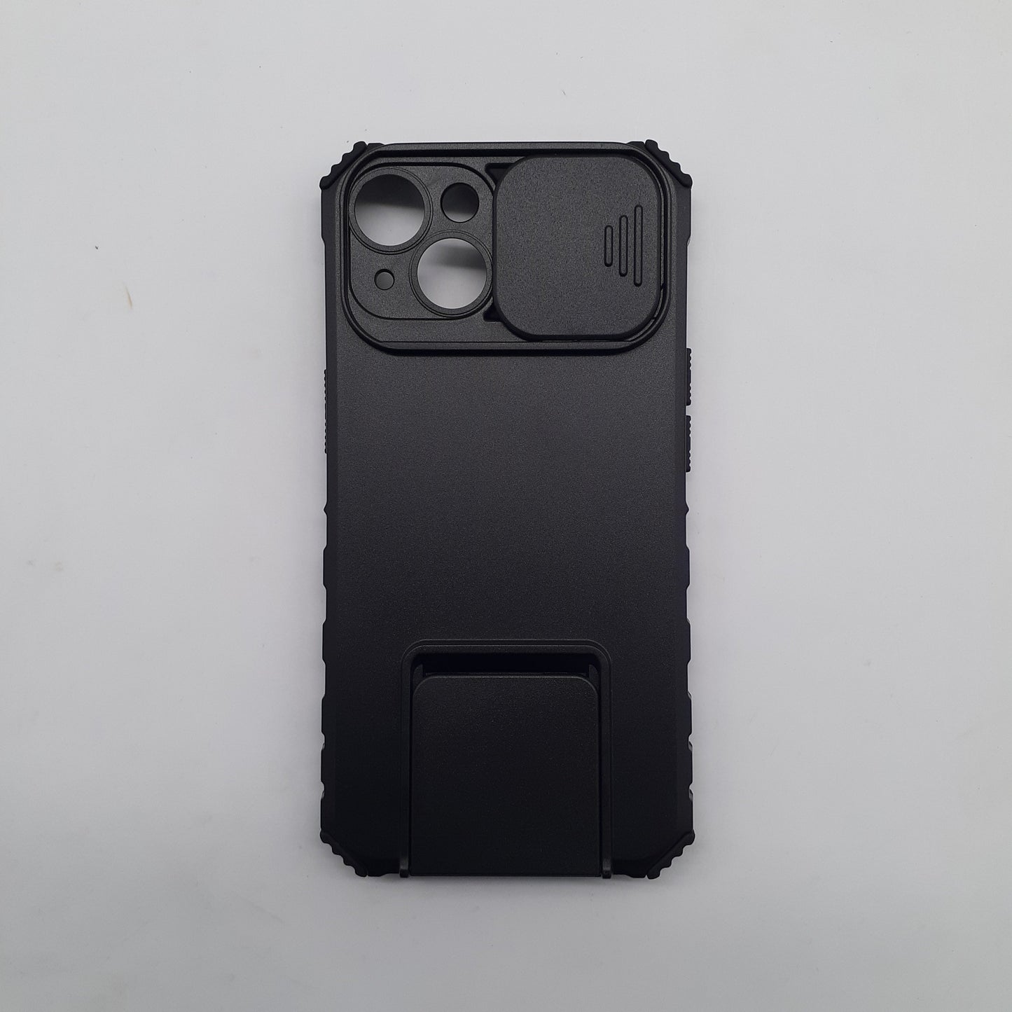 iPhone 14 Case with Camera Slide Cover, Built-in Stand, Military Grade Shockproof Drop Protection, Heavy Duty Rugged Protective Cover