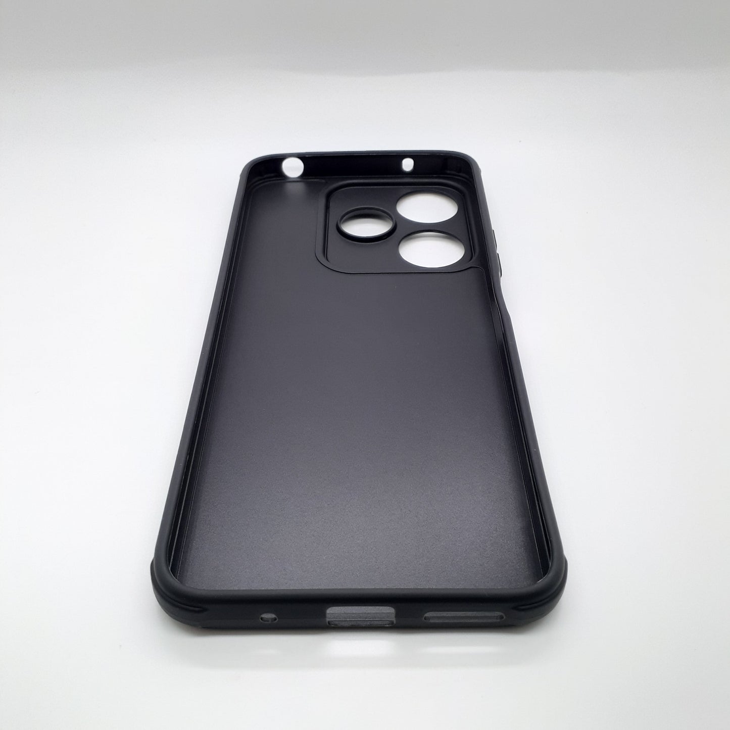 Redmi 13 Carbon Fiber texture Hard Rubber armour back cover shock-porof case