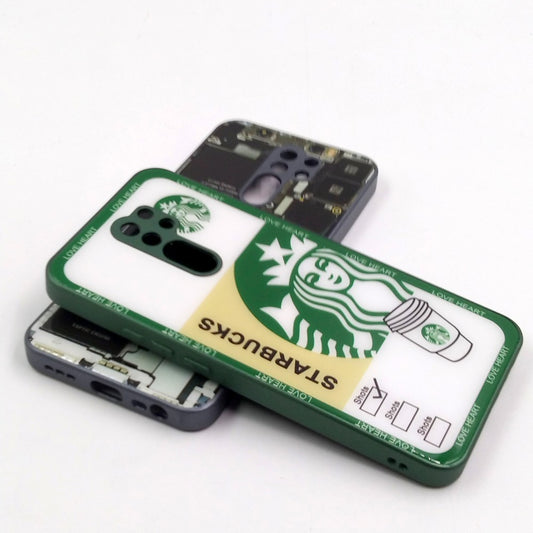 Redmi 9 pack of 2 Glass Back Covers Stabucks and Circuit Design