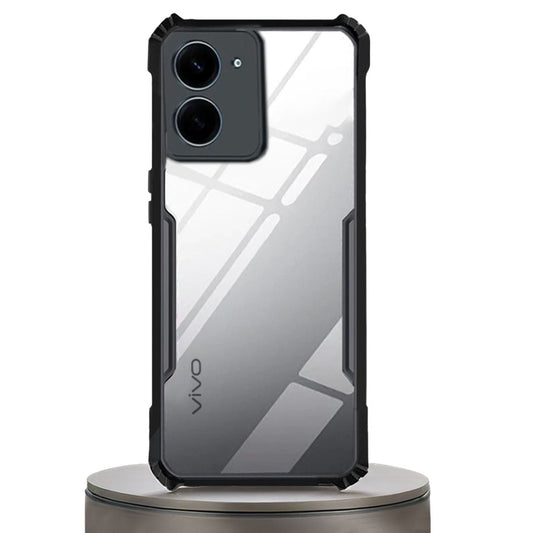 Vivo Y27s case Matte Black Back Cover Soft Silicone TPU Bumper case