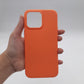 iPhone 14 Pro Max Shockproof Silicone Back Cover – Slim TPU Protective Phone Case with Anti-Slip Grip & Raised Edges