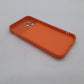 iPhone 12 Pro Orange Back Case - Slim Fit Protective Silicone Phone Cover