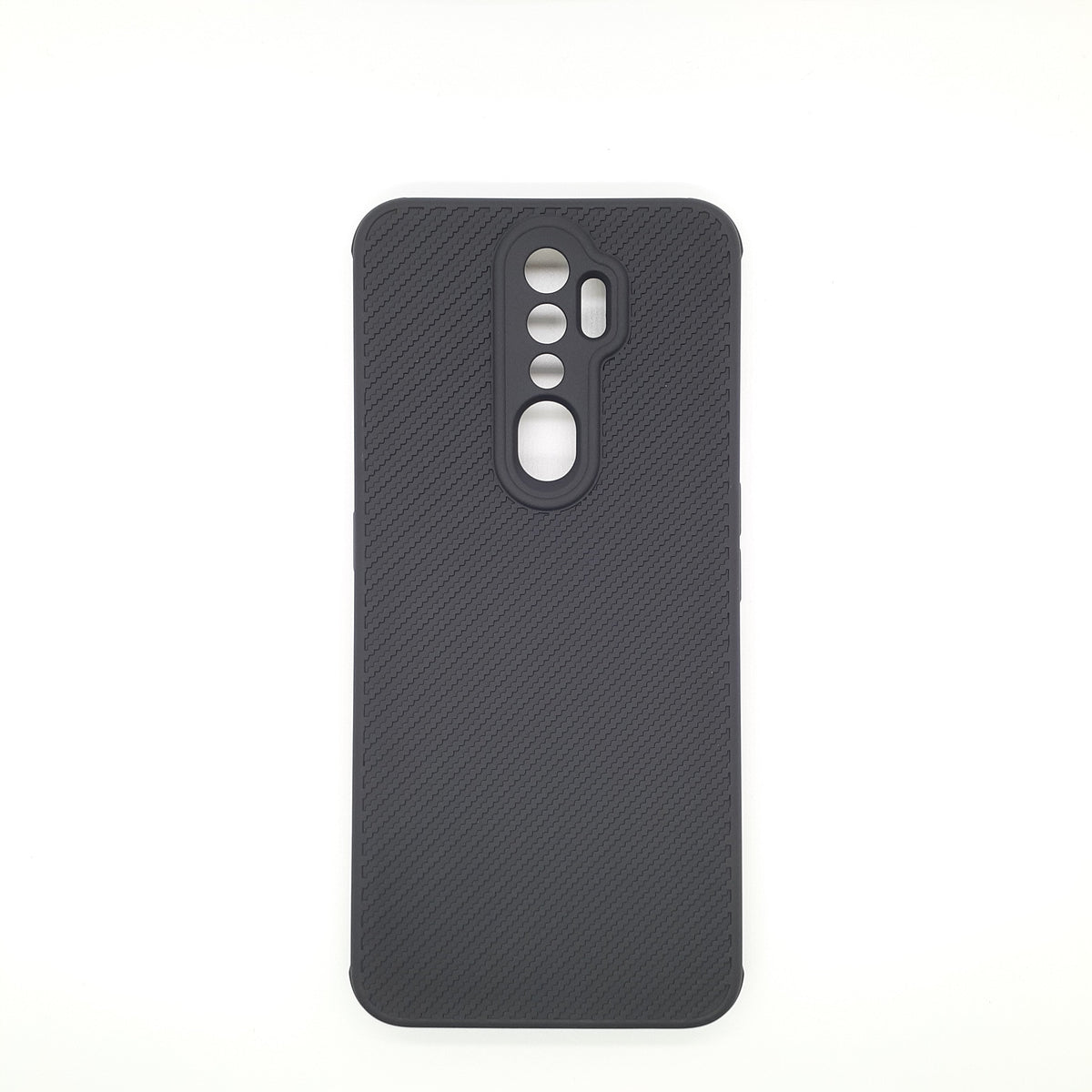 OPPO A5 2020 Carbon Fiber texture Hard Rubber armour back cover shock-porof case
