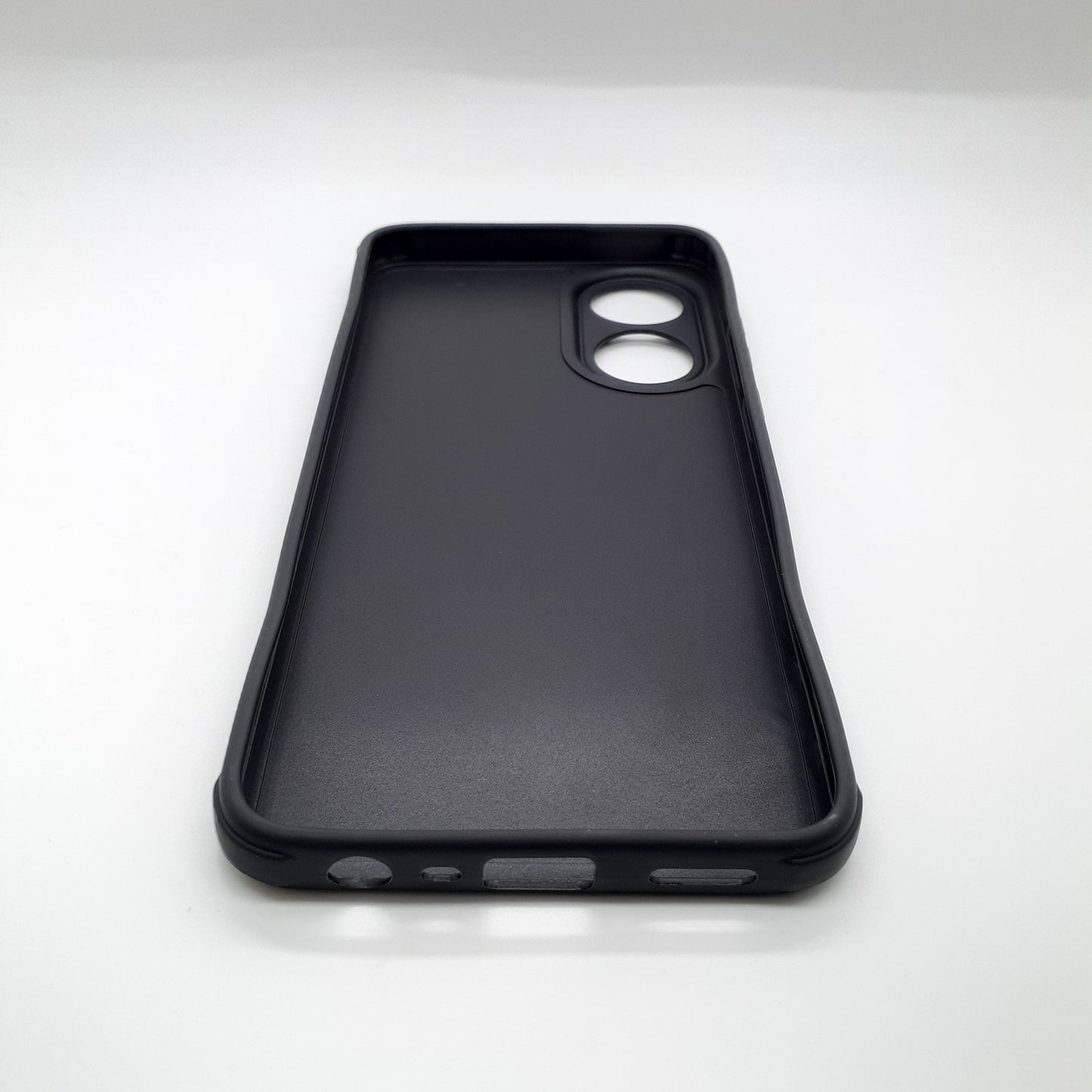 OPPO A78 Carbon Fiber texture Hard Rubber armour back cover shock-porof case