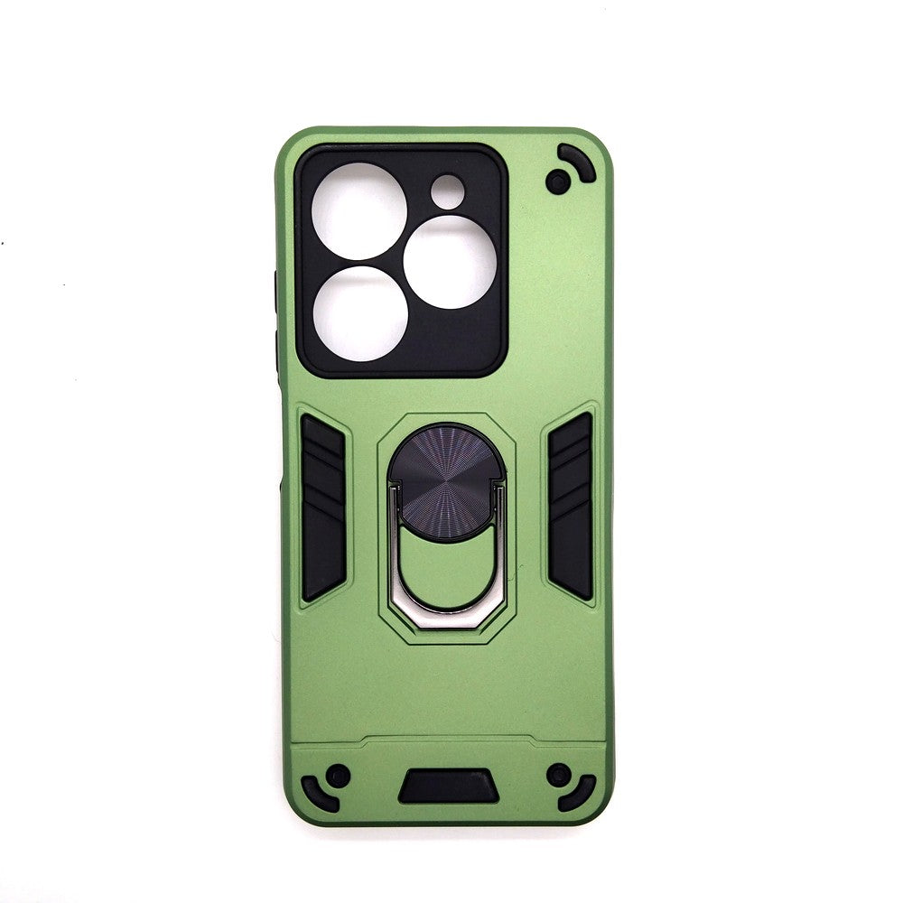 Tecno Spark Go 2024 Hard PC Case with ring holder Shockproof Slim back Cover