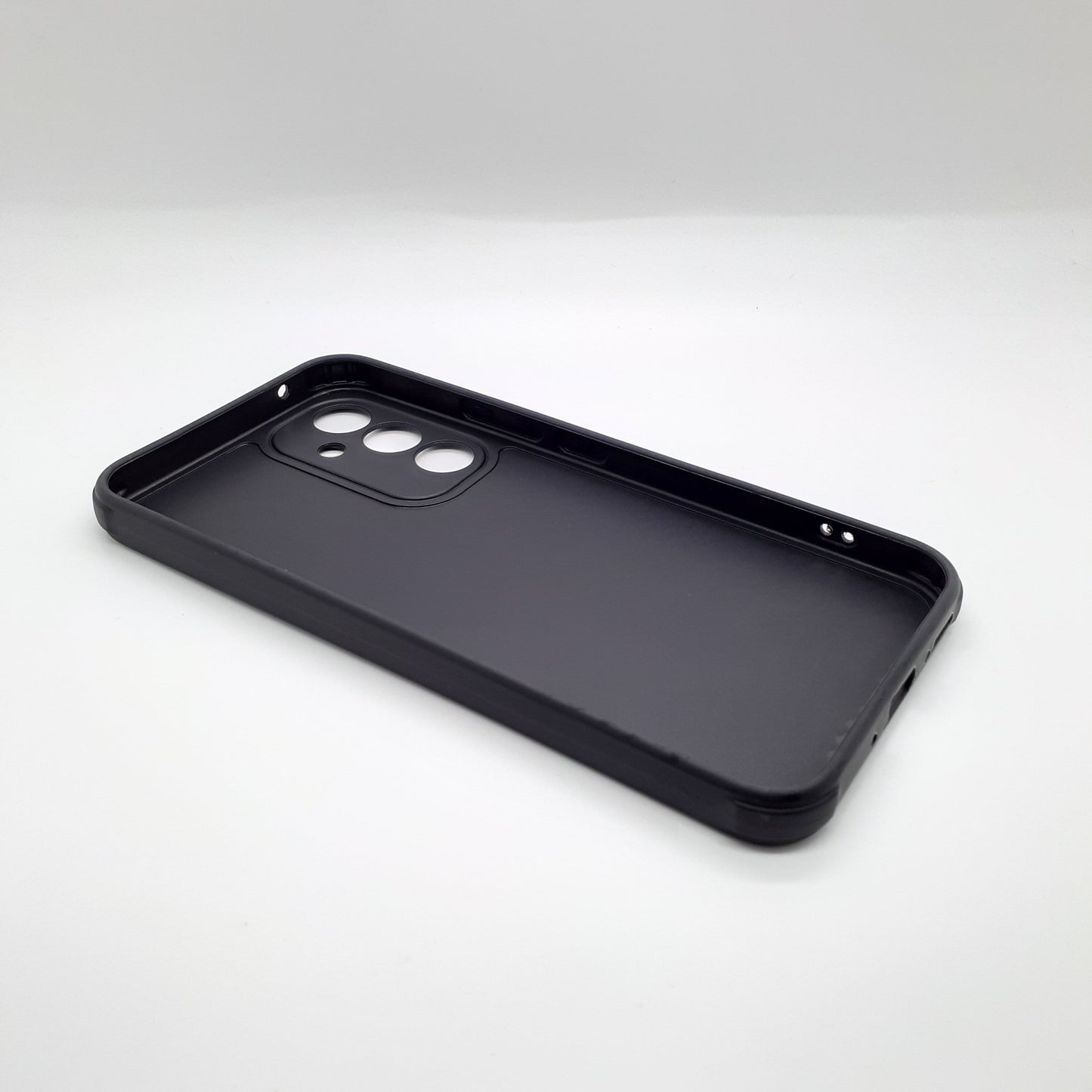 Samsung A54 Carbon Fiber texture Hard Rubber armour back cover shock-porof case
