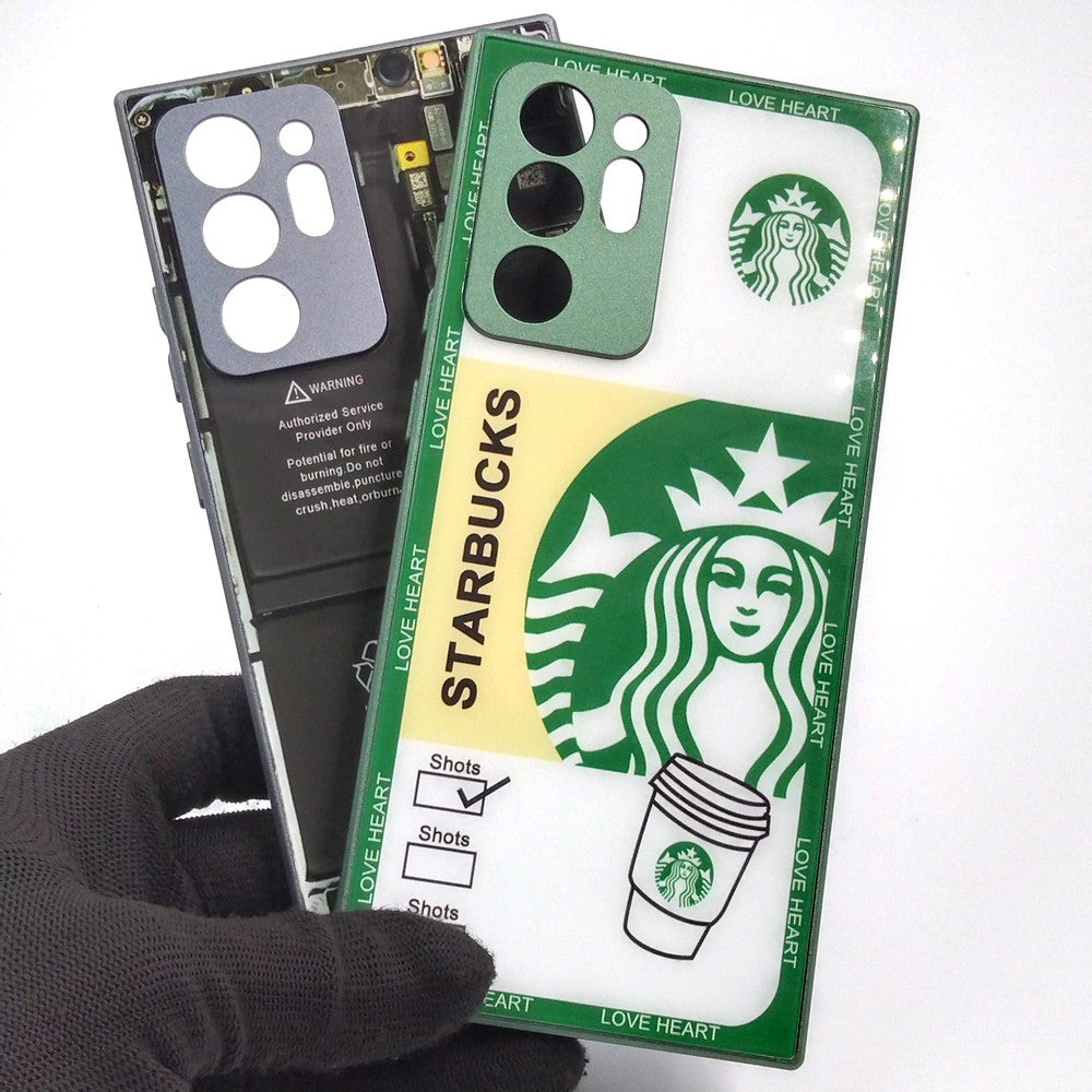 Samsung Note 20 Ultra pack of 2 Glass Back Covers Stabucks and Circuit Design