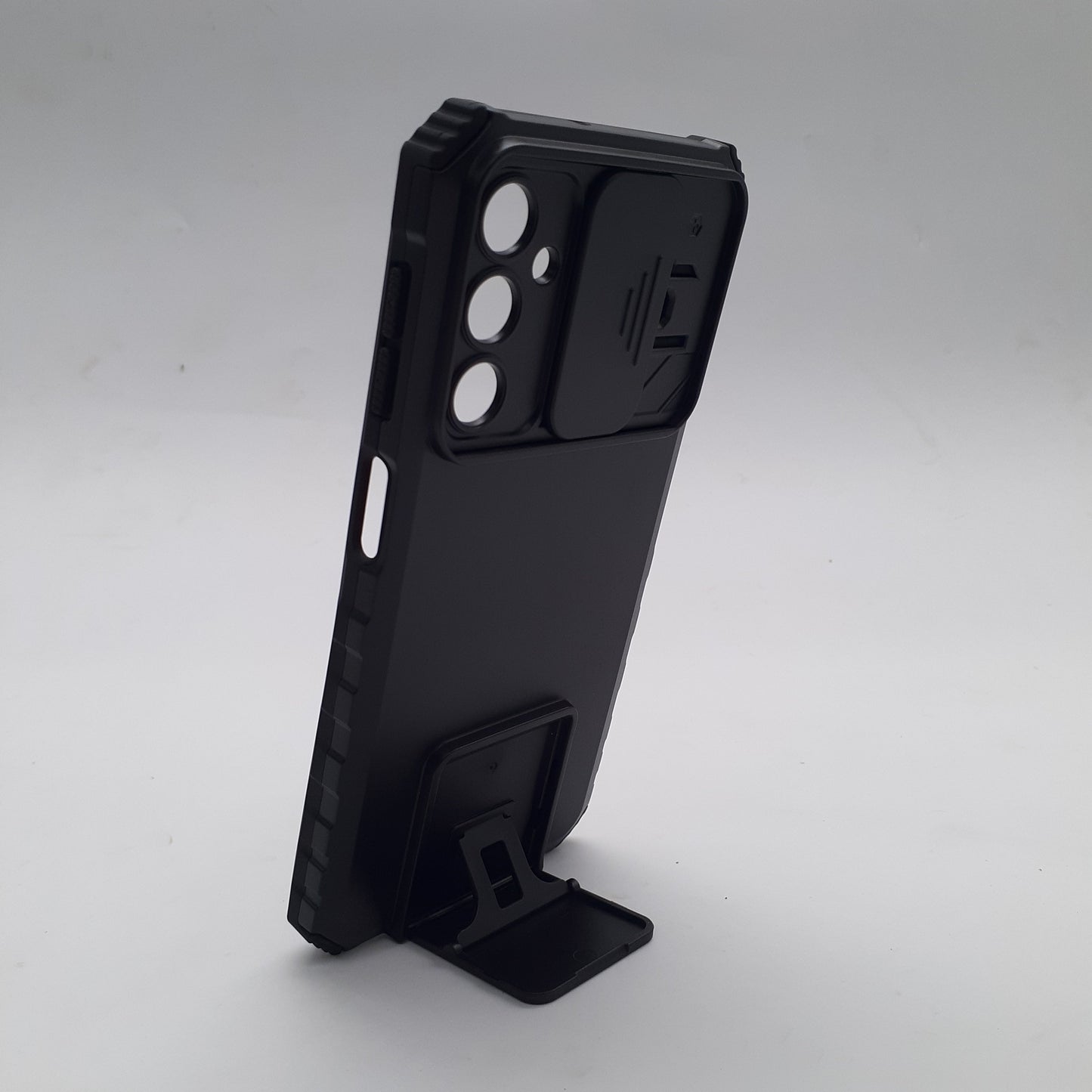 Samsung A24 4G Protective Case with Camera Slide Cover, Integrated Kickstand, and Military-Grade Drop Protection