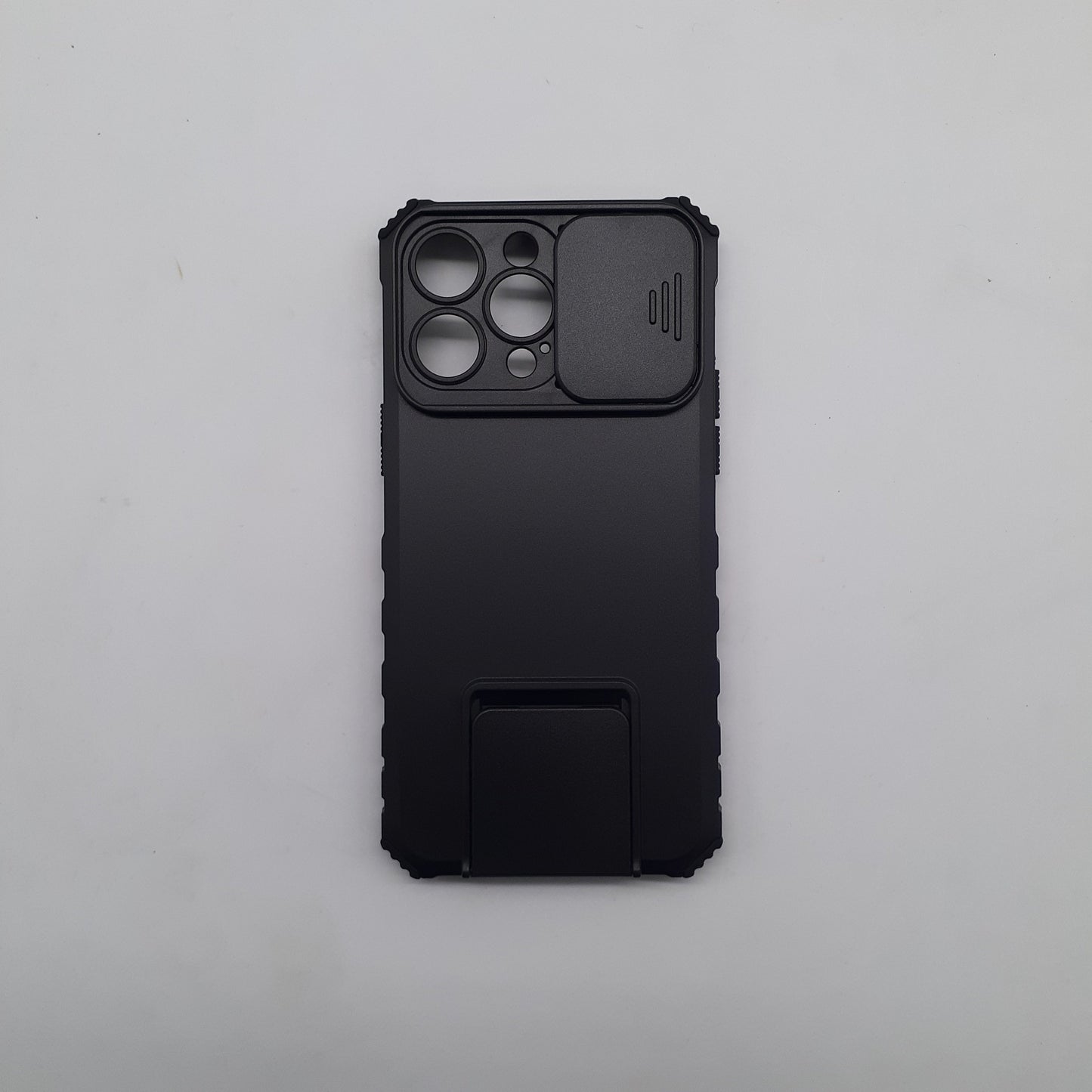 iPhone 14 Pro Max Case with Slide Camera Cover, Heavy Duty Shockproof Bumper, and Built-in Kickstand for Magnetic Car Mount Holder