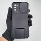 Samsung A03s Heavy Duty Shockproof Case with Sliding Camera Cover and Integrated Kickstand/Built-in Stand