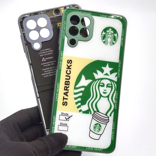 Samsung M53 pack of 2 Glass Back Covers Stabucks and Circuit Design