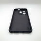 infinix Smart 9 Carbon Fiber texture Hard Rubber armour back cover shock-porof case