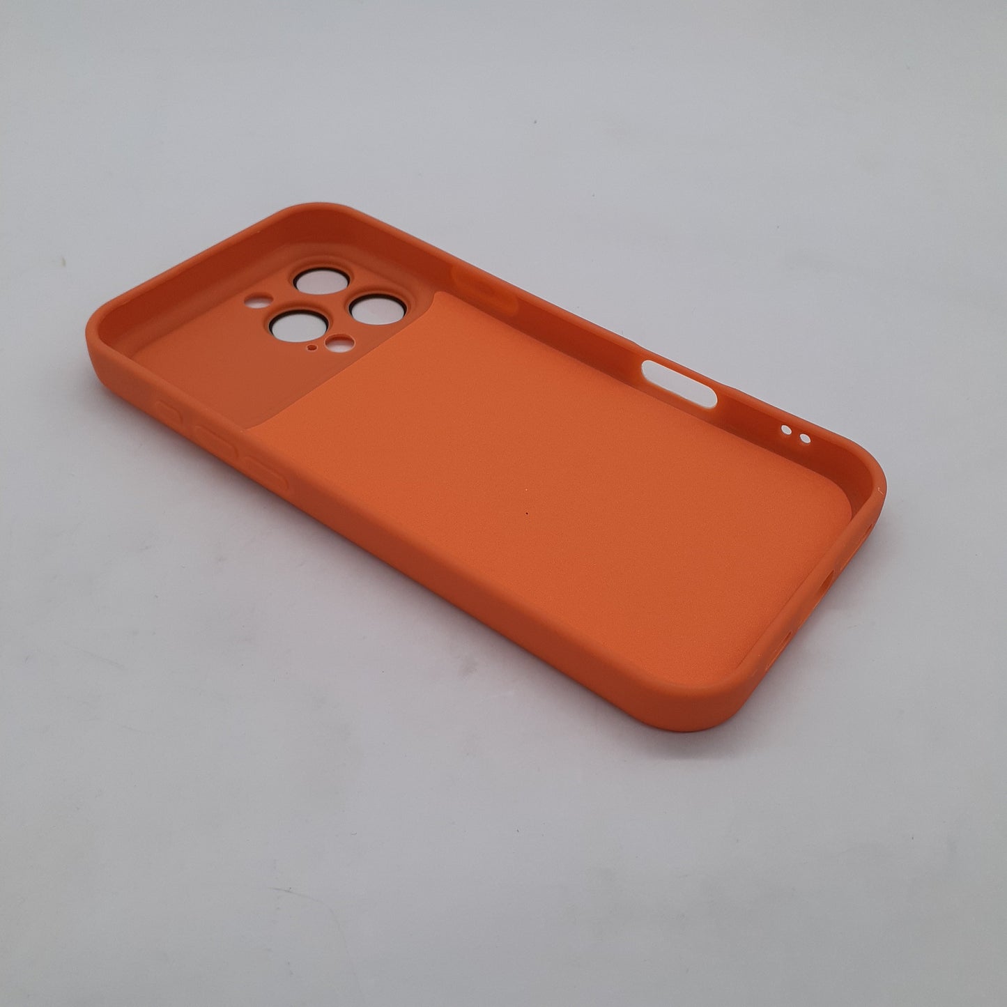 iPhone 16 Pro Max Orange Back Case - Slim Fit Protective Silicone Phone Cover