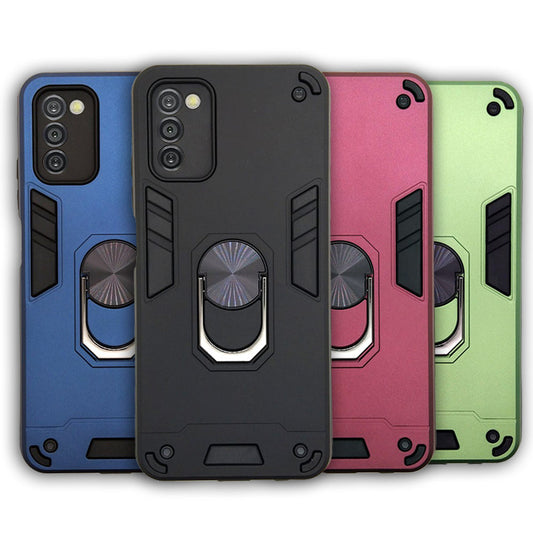 Samsung A03s Hard PC Case with ring holder Shockproof Slim back Cover