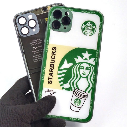 iPhone 11 Pro Max pack of 2 Glass Back Covers Stabucks and Circuit Design