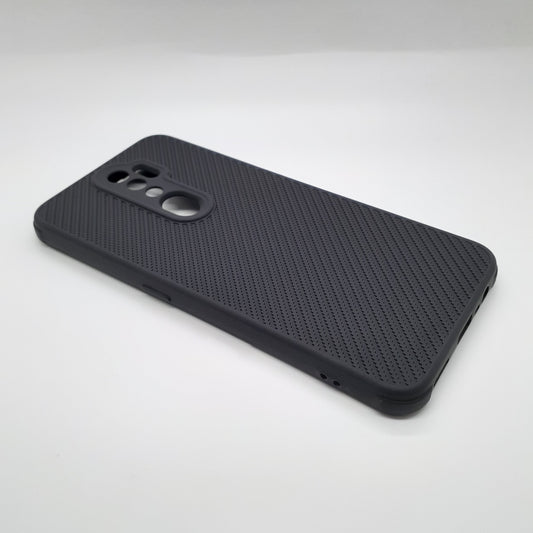 OPPO A5 2020 Carbon Fiber texture Hard Rubber armour back cover shock-porof case