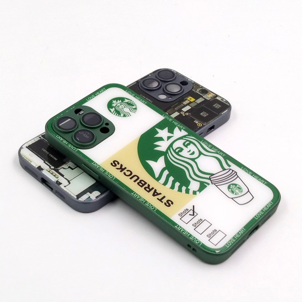 iPhone 13 Pro Max pack of 2 Glass Back Covers Stabucks and Circuit Design