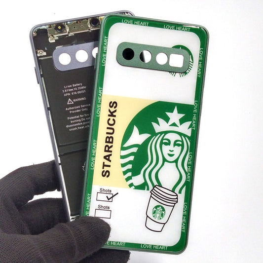 Samsung S10 pack of 2 Glass Back Covers Stabucks and Circuit Design