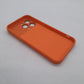 iPhone 15 Pro Max Orange Back Case - Slim Fit Protective Silicone Phone Cover