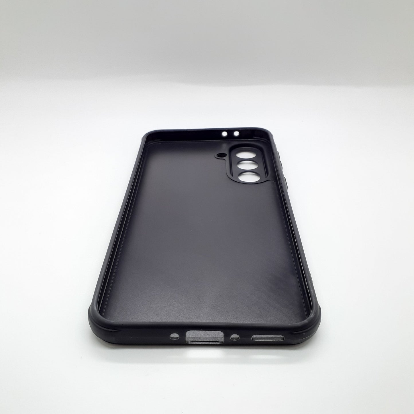 Samsung A56 Carbon Fiber texture Hard Rubber armour back cover shock-porof case