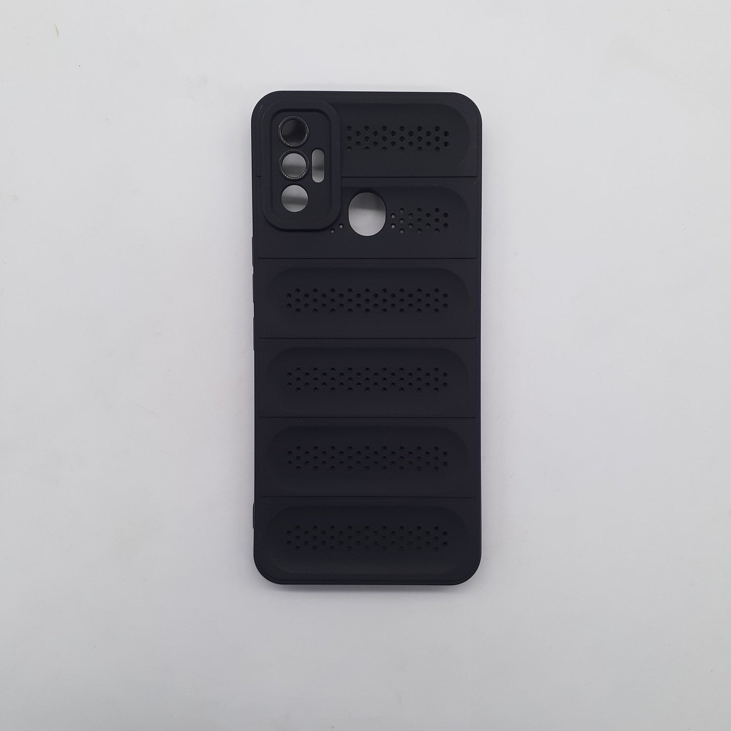 Tecno Spark 7 Heat Dissipation Design Strong TPU Material Phone Case Protective Cover Black