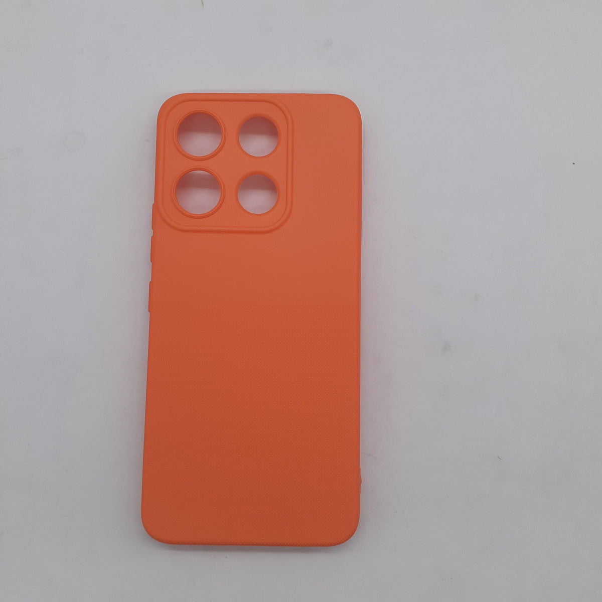 itel A60 Soft Silicone TPU Case – Slim Shockproof Protective Back Cover with Anti-Slip Grip & Raised Edges