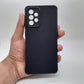 Samsung A52 Carbon Fiber texture Hard Rubber armour back cover shock-porof case