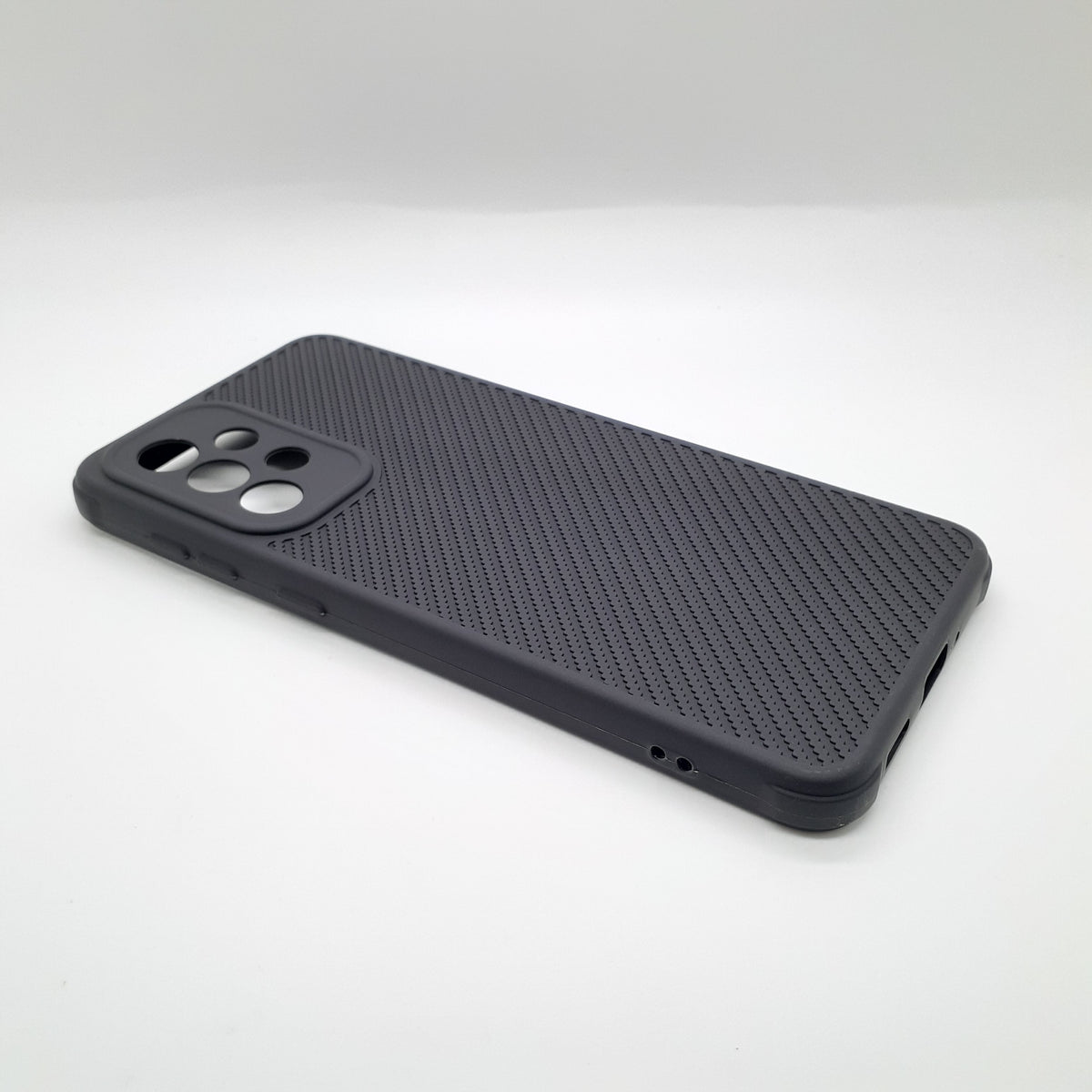 Samsung A33 5G Carbon Fiber texture Hard Rubber armour back cover shock-porof case