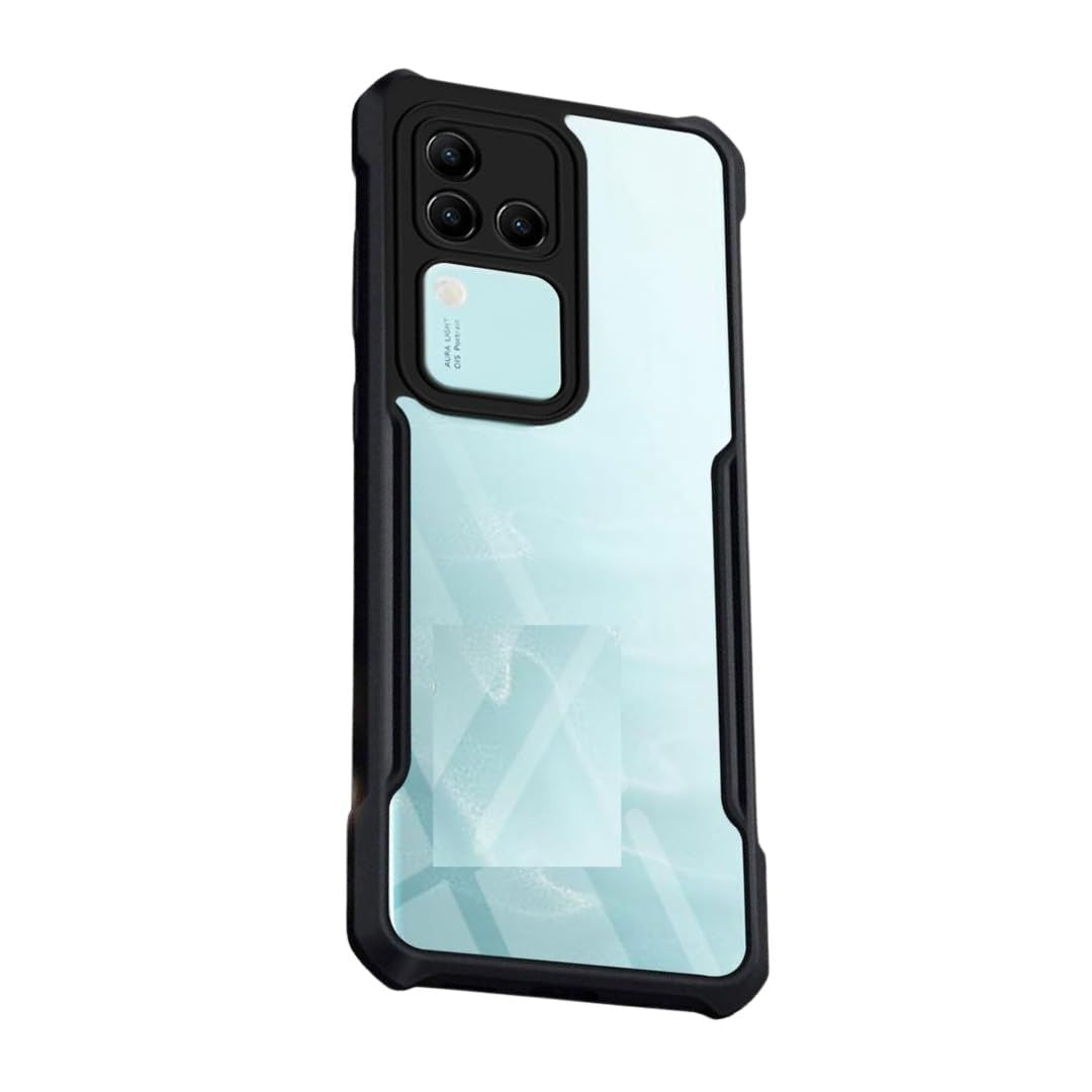 Vivo V30 case Matte Black Back Cover Soft Silicone TPU Bumper case