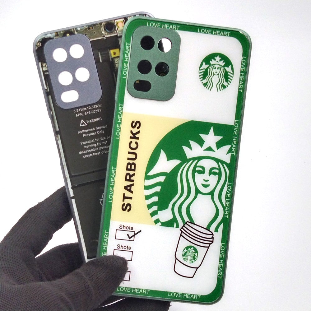 OPPO A54 pack of 2 Glass Back Covers Stabucks and Circuit Design