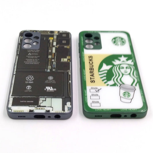 Samsung A32 5G pack of 2 Glass Back Covers Stabucks and Circuit Design
