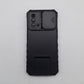 OPPO A74 4G/5G Heavy Duty Shockproof Phone Case with Camera Slide Cover, Credit Card Holder Slots, and Built-in 360¡ Rotate Ring Stand/Kickstand