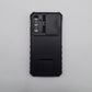 Samsung A34 Phone Case with Camera Lens Slide Cover and Built-in Kickstand, Heavy Duty Shockproof Protective Cover