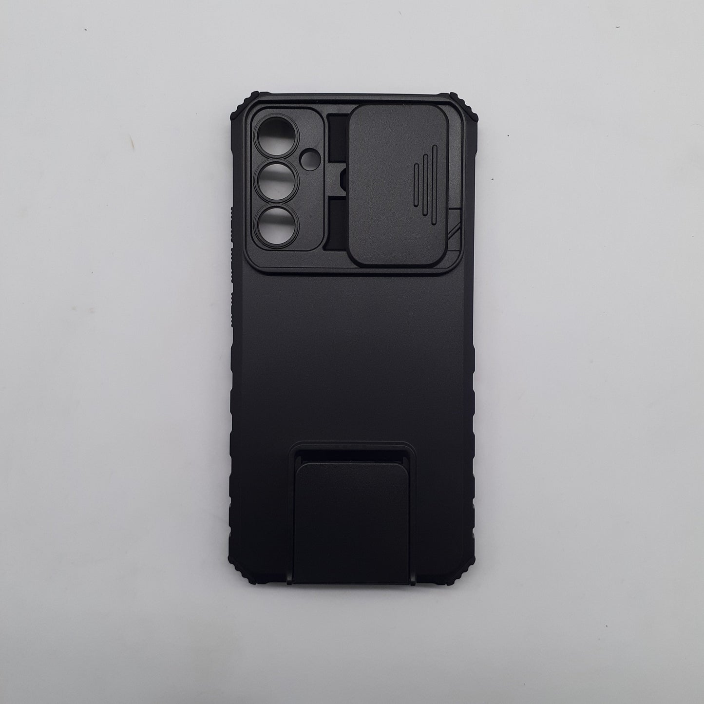 Samsung A34 Phone Case with Camera Lens Slide Cover and Built-in Kickstand, Heavy Duty Shockproof Protective Cover